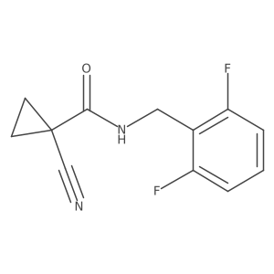 1-cyano-N-(2,6-difluorobenzyl)cyclopropanecarboxamide Structure