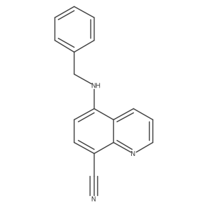 5-(Benzylamino)quinoline-8-carbonitrile Structure