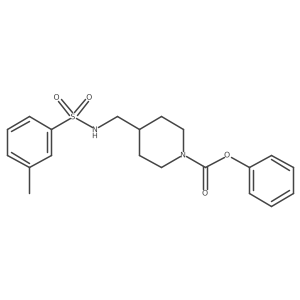 Phenyl 4-((3-methylphenylsulfonamido)methyl)piperidine-1-carboxylate Structure