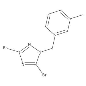 3,5-Dibromo-1-[(3-methylphenyl)methyl]-1H-1,2,4-triazole Structure