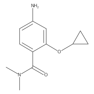 4-Amino-2-cyclopropoxy-N,N-dimethylbenzamide结构式