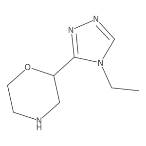 2-(4-ethyl-4H-1,2,4-triazol-3-yl)morpholine结构式