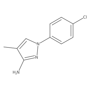 1-(4-chlorophenyl)-4-methyl-1H-pyrazol-3-amine Structure