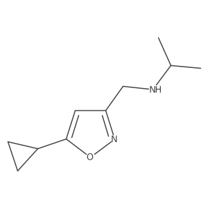 N-[(5-cyclopropyl-1,2-oxazol-3-yl)methyl]propan-2-amine结构式