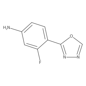 3-Fluoro-4-(1,3,4-oxadiazol-2-yl)aniline Structure