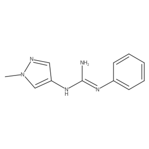 N-(1-Methyl-1H-pyrazol-4-yl)-Na(2)-phenylguanidine Structure