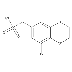 (8-Bromo-2,3-dihydro-1,4-benzodioxin-6-yl)methanesulfonamide Structure
