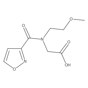 Glycine, N-(3-isoxazolylcarbonyl)-N-(2-methoxyethyl)-结构式