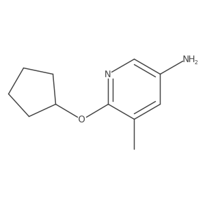 6-(Cyclopentyloxy)-5-methylpyridin-3-amine Structure