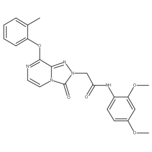 N-(2,4-dimethoxyphenyl)-2-[8-(2-methylphenoxy)-3-oxo-2H,3H-[1,2,4]triazolo[4,3-a]pyrazin-2-yl]acetamide Structure