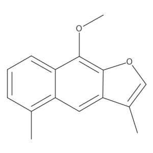 9-Methoxy-3,5-dimethylnaphtho[2,3-b]furan Structure