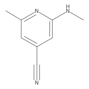 2-Methyl-6-(methylamino)pyridine-4-carbonitrile Structure