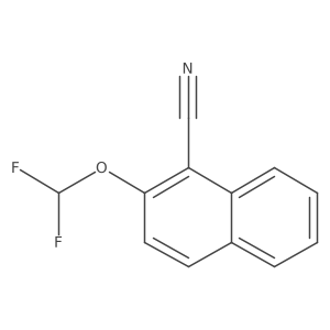 1-Cyano-2-(difluoromethoxy)naphthalene Structure