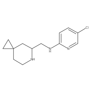 (S)-N-(6-azaspiro[2.5]octan-5-ylmethyl)-5-chloropyridin-2-amine Structure
