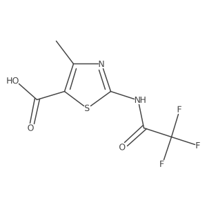 4-Methyl-2-(trifluoroacetamido)-1,3-thiazole-5-carboxylic acid Structure