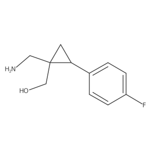 [1-(Aminomethyl)-2-(4-fluorophenyl)cyclopropyl]methanol Structure