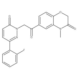 6-{[3-(2-fluorophenyl)-6-oxopyridazin-1(6H)-yl]acetyl}-4-methyl-2H-1,4-benzoxazin-3(4H)-one Structure