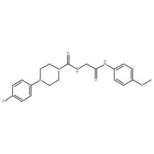 4-(4-fluorophenyl)-N-{2-[(4-methoxyphenyl)amino]-2-oxoethyl}piperazine-1-carboxamide Structure