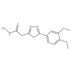 2-[5-(3,4-Dimethoxyphenyl)-1,3,4-oxadiazol-2-yl]acetohydrazide Structure