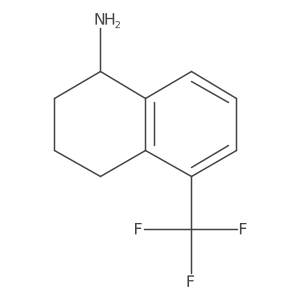 5-(Trifluoromethyl)-1,2,3,4-tetrahydronaphthalen-1-amine hydrochloride结构式