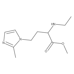 methyl 2-(ethylamino)-4-(2-methyl-1H-imidazol-1-yl)butanoate Structure