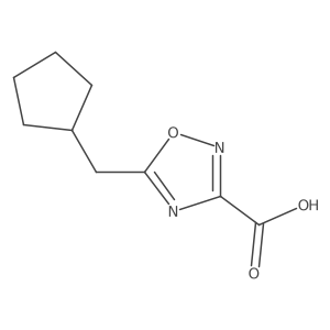5-(Cyclopentylmethyl)-1,2,4-oxadiazole-3-carboxylic acid Structure