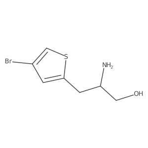 2-Amino-3-(4-bromothiophen-2-yl)propan-1-ol结构式