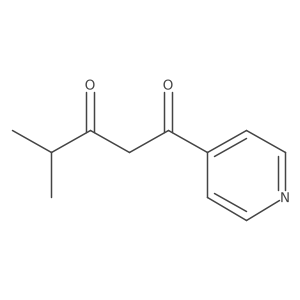 4-Methyl-1-(pyridin-4-yl)pentane-1,3-dione Structure