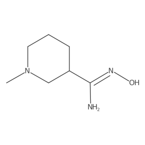 N'-hydroxy-1-methylpiperidine-3-carboximidamide Structure