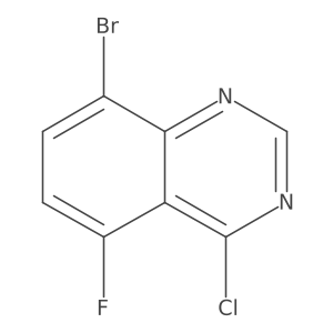 8-Bromo-4-chloro-5-fluoroquinazoline Structure