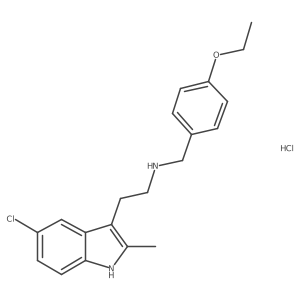 2-(5-chloro-2-methyl-1H-indol-3-yl)-N-(4-ethoxybenzyl)ethanamine hydrochloride结构式