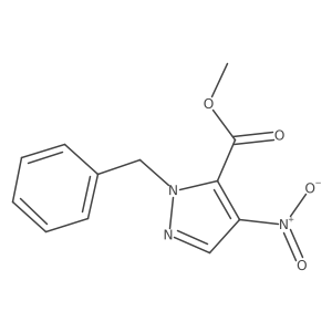 Methyl 1-benzyl-4-nitro-1H-pyrazole-5-carboxylate Structure