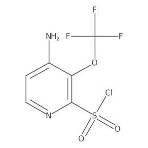 4-Amino-3-(trifluoromethoxy)pyridine-2-sulfonyl chloride结构式