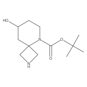 tert-Butyl 8-hydroxy-2,5-diazaspiro[3.5]nonane-5-carboxylate Structure