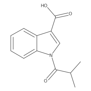 1-Isobutyryl-1H-indole-3-carboxylic acid Structure