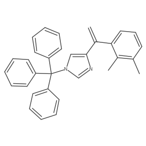 4-(1-(2,3-dimethylphenyl)vinyl)-1-trityl-1H-imidazole结构式