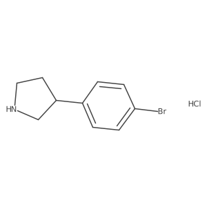 (S)-3-(4-Bromophenyl)pyrrolidine hydrochloride Structure