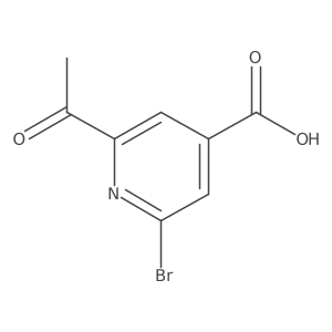 2-Acetyl-6-bromoisonicotinic acid Structure