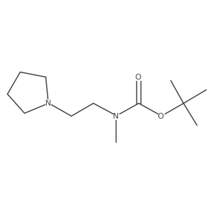 tert-butyl N-methyl-N-(2-pyrrolidin-1-ylethyl)carbamate Structure