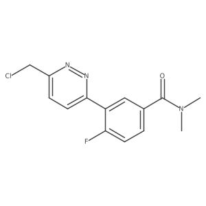 3-(6-(Chloromethyl)pyridazin-3-yl)-4-fluoro-N,N-dimethylbenzamide结构式