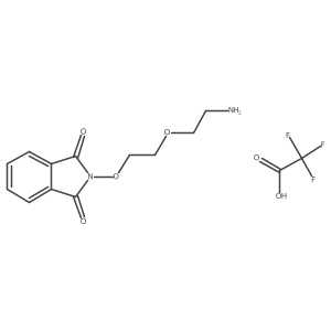 2-(2-(2-Aminoethoxy)ethoxy)isoindoline-1,3-dione 2,2,2-trifluoroacetate结构式
