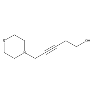 5-Thiomorpholinopent-3-YN-1-OL结构式