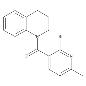 1-(2-Bromo-6-methylpyridine-3-carbonyl)-1,2,3,4-tetrahydroquinoline结构式