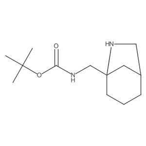 tert-butyl N-({6-azabicyclo[3.2.1]octan-5-yl}methyl)carbamate Structure