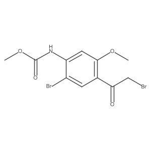 methyl N-[2-bromo-4-(2-bromoacetyl)-5-methoxyphenyl]carbamate Structure