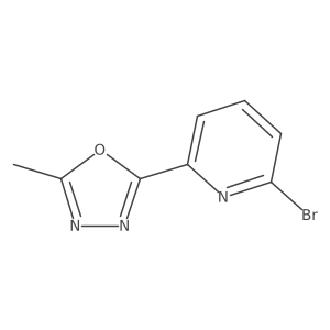 2-(6-Bromopyridin-2-yl)-5-methyl-1,3,4-oxadiazole结构式