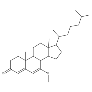 Cholesta-4,6-dien-3-one, 7-methoxy-结构式