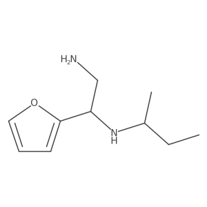 [2-Amino-1-(furan-2-yl)ethyl](butan-2-yl)amine Structure