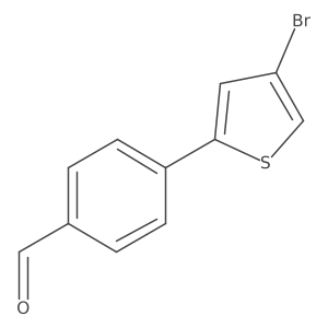 4-(4-Bromothiophen-2-YL)benzaldehyde Structure