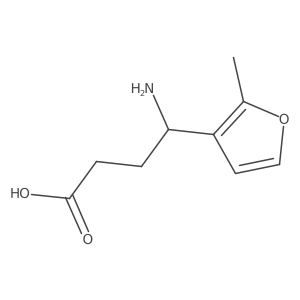 4-Amino-4-(2-methylfuran-3-yl)butanoic acid结构式